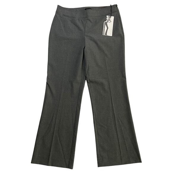 The Limited "Avery" Stretch Gray Side Zip Straight Leg Pants Size 10 - Picture 1 of 11